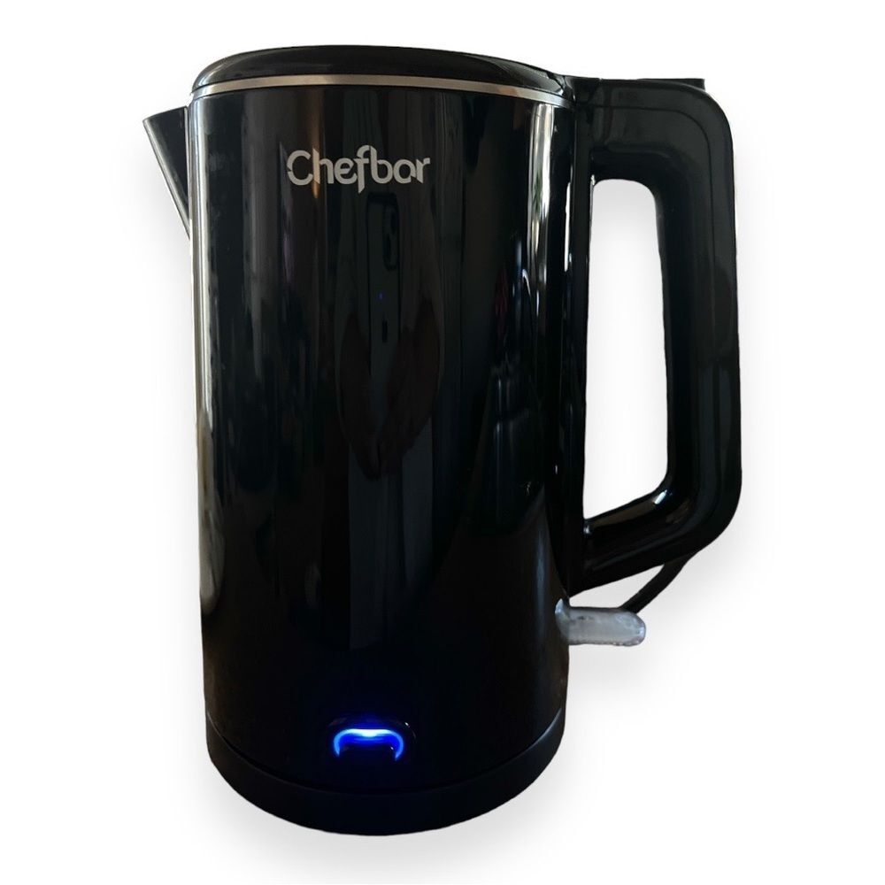 Chefbar Electric Kettle 1.5L Double‎ Wall Stainless Steel Tea Kettle Tested